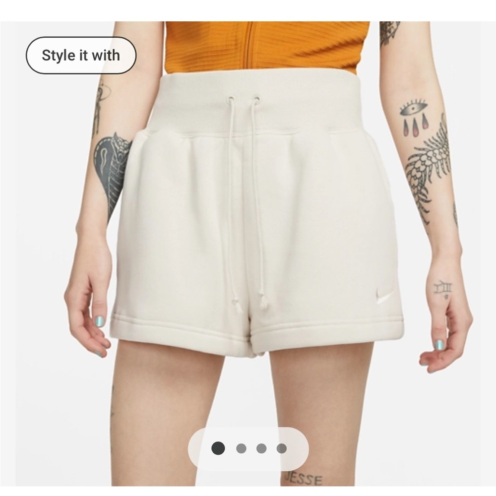 Nike Women's Athletic Shorts in Cream